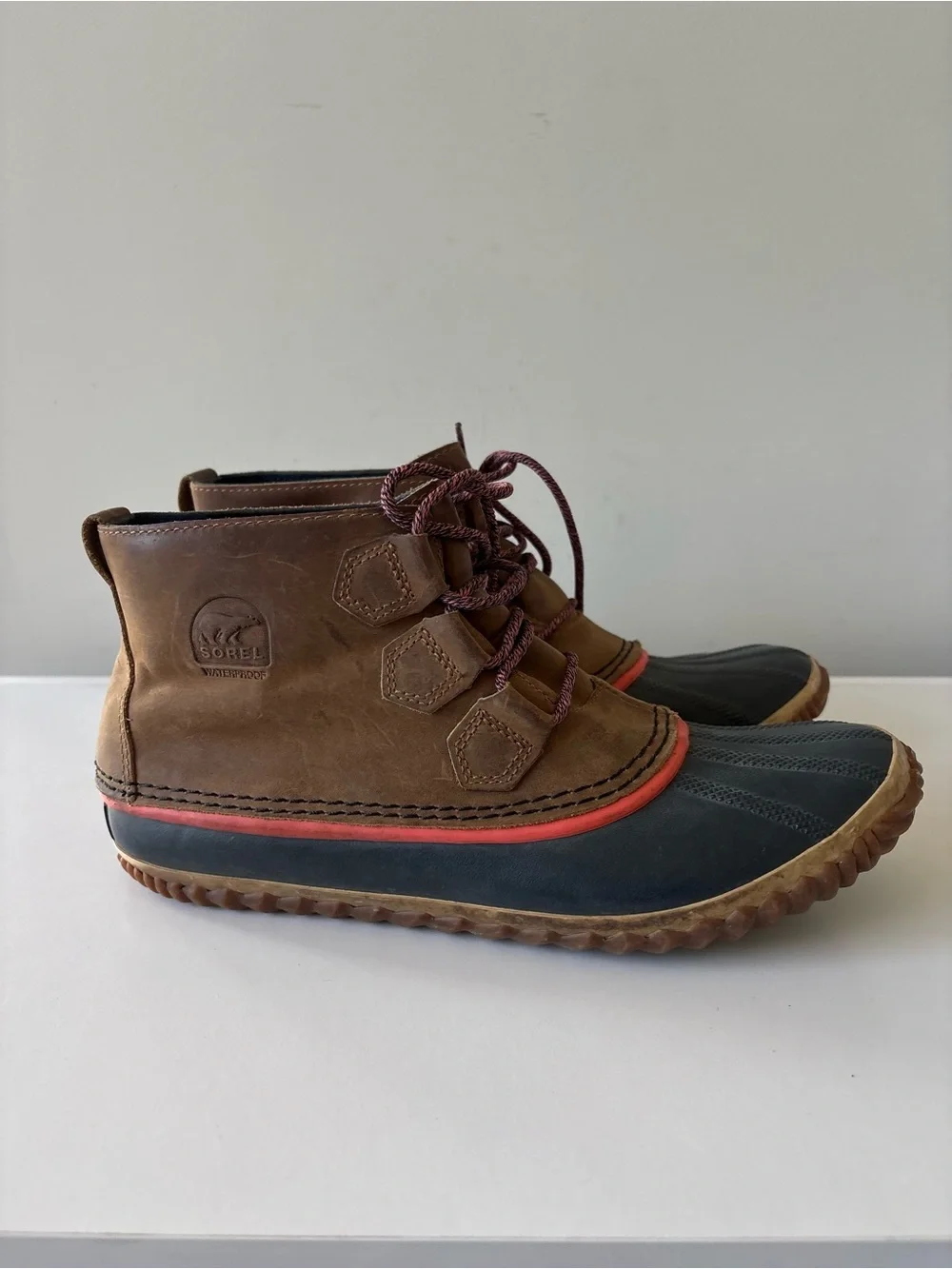 Sorel Out N’ About Leather Duck Boots Size 11